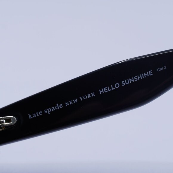 Kate Spade JUNI/G/S PEARL 0807 9O Sunglasses Black Cat Eye Frame, Grey Lenses - Picture 8 of 10